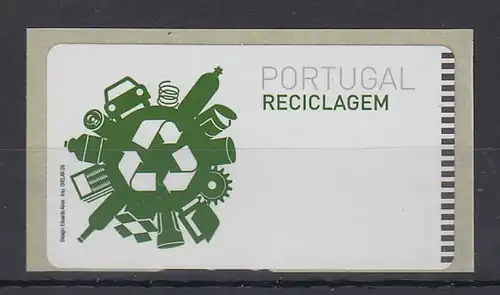 Portugal 2009 ATM Recycling  Mi.-Nr. 66 Leerfeld ! 