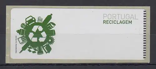 Portugal 2009 ATM Recycling  Mi.-Nr. 67 Leerfeld