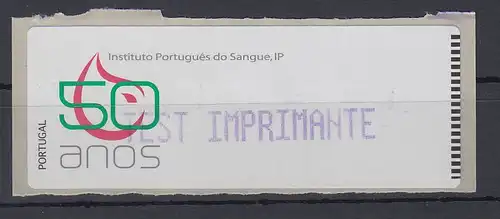 Portugal 2008 ATM Blutbank Monétel Mi-Nr. 65 violett, TEST IMPRIMANTE **