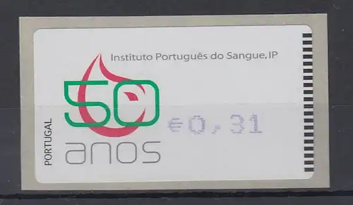 Portugal 2008 ATM Blutbank Amiel Mi-Nr. 64.2 violett Wert 0,31 **