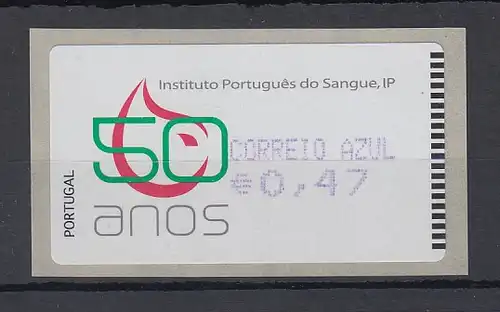 Portugal 2008 ATM Blutbank Amiel Mi-Nr. 64.2 violett Wert AZUL 0,47 **