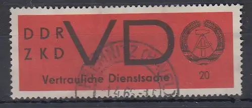 DDR Dienstmarke VD 3x bedarfs-gestempelt CHEMNITZ