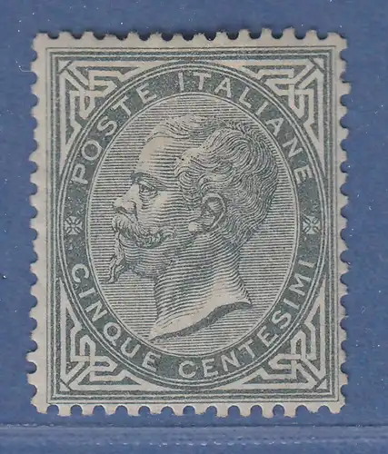 Italien 1863 Victor Emanuel II. 5 C. Mi.-Nr. 16 sauber ungebraucht , einwandfrei