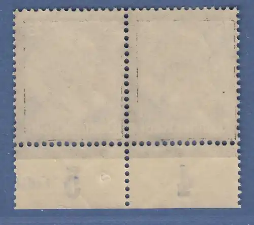 Deutsches Reich 1934 Tod von Hindenburg 25Pfg Mi.-Nr. 553 Unterrandpaar **