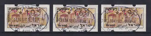 ATM Israel Touristik Grabeskirche ohne Nr. Satz 105-160-190 gest. 4.1.96 