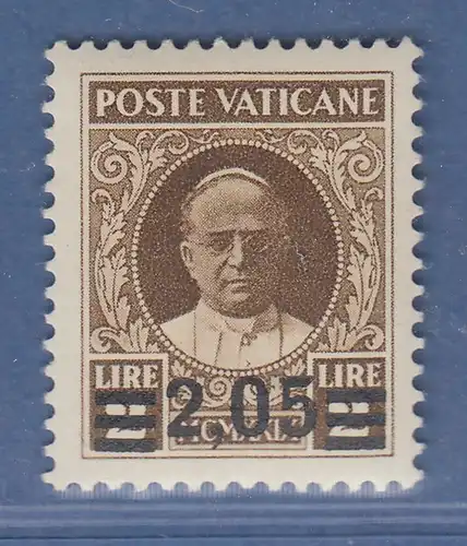 Vatikan 1934 Provisorium 2,05 L Mi.-Nr. 41 Einzelwert ungebraucht * gepr. Diena