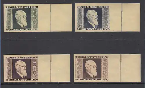 Österreich, Dr. Karl Renner aus KLB Mi.-Nr. 772-75 B Satz ** Seitenrand R oben