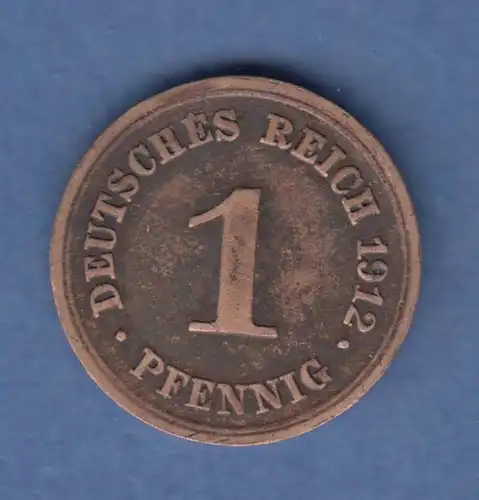 Deutsches Reich Kursmünze 1 Pfennig 1912 E