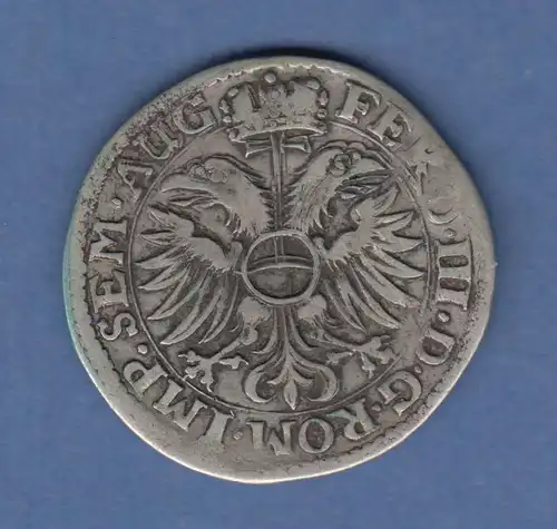 Bremen Ferdinand III. . Silbermünze 12 Grote 1657 Stadtwappen / Reichsadler