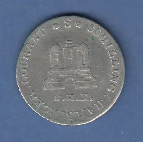 Hamburg 1797 Courantmünze 8 Schilling