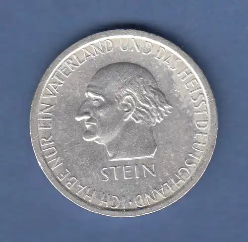 Deutsches Reich Silber-Gedenkmünze Freiherr vom Stein 3 Mark 1931 A vorzüglich