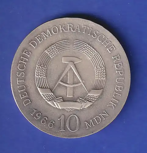 DDR 10 Mark Gedenkmünze 1966 Karl Friedrich Schinkel stempelglanz stg 