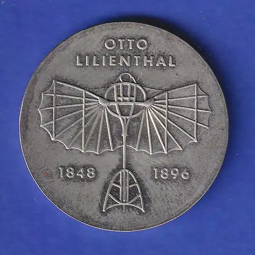 DDR 5 Mark Gedenkmünze 1973 Otto Lilienthal Fluggapparat , stempelglanz stg