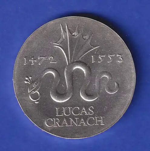 DDR 20 Mark Gedenkmünze 1972 Lucas Cranach stempelglanz 