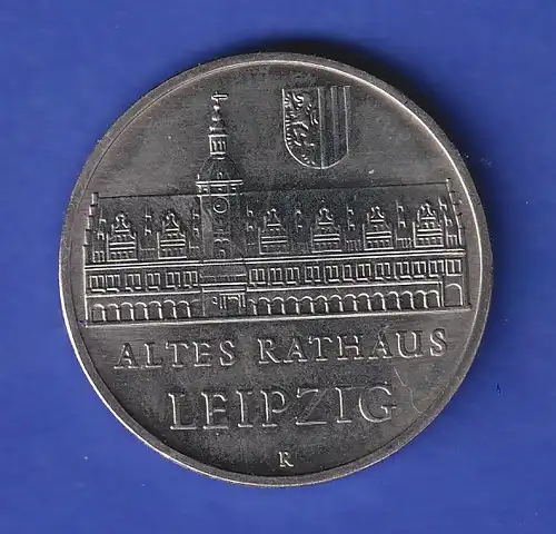 DDR 5 Mark Gedenkmünze 1984 Leipzig Altes Rathaus stempelglanz stg