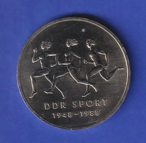 DDR 10 Mark Gedenkmünze 1988 Turn- und Sportbund, stempelglanz stg 