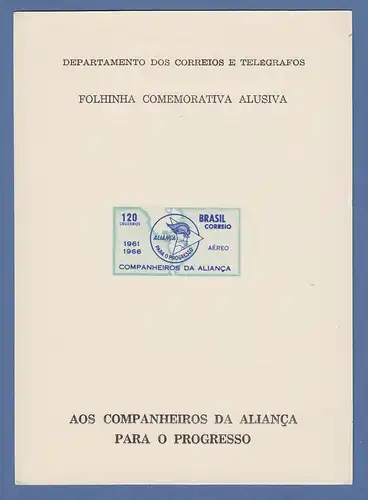 Brasilien 1966 Folhinha Filatélica Alianca para o Progresso ungestempelt