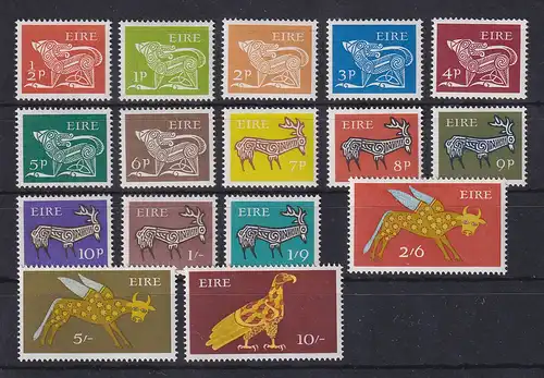 Irland 1968-70 Freimarken Mi.-Nr. 210-225 Satz 16 Werte kpl. **