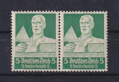 Dt. Reich 1934 Berufsstände Mi.-Nr. 558 Maurer waagerechtes Paar **