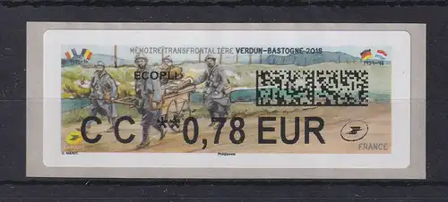 Frankreich 2018 ATM Gedenken Krieg Verdun - Bastogne ** 