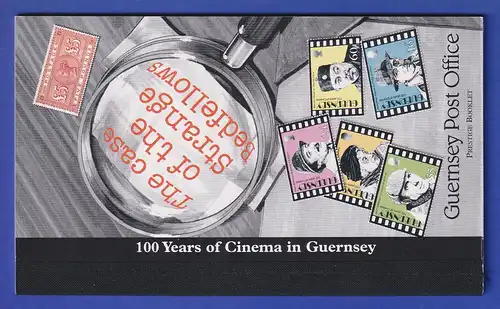 Guernsey 1996 100 Jahre Kino Markenheftchen Mi.-Nr. MH 40 **