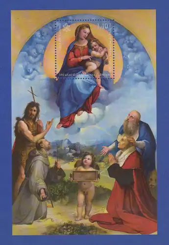 Vatikan Blockausgabe 2012 Mi.-Nr. Block 36 **  Madonna di Filigno mit Kind