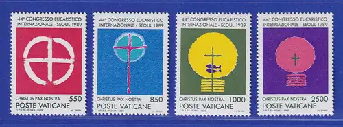 Vatikan 1989 Mi.-Nr. 984-987 Eucharistischer Kongress Seoul Satz kpl. ** 