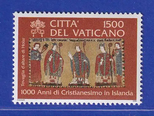 Vatikan 2000 Mi.-Nr. 1337 Sondermarke ** 1000 Jahre Christentum Island
