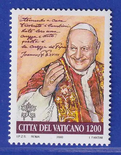 Vatikan 2000 Mi.-Nr. 1352 Sondermarke ** Papst Johannes XXIII