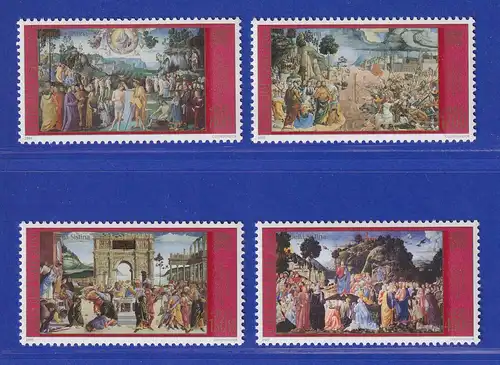 Vatikan 2001 Mi.-Nr. 1362-1365 Satz kpl. ** Sixtinische Kapelle