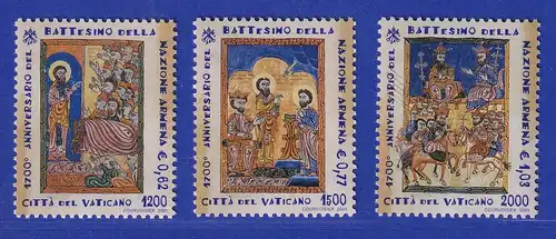 Vatikan 2001 Mi.-Nr. 1366-1368 Satz kpl. ** Christianisierung Armeniens