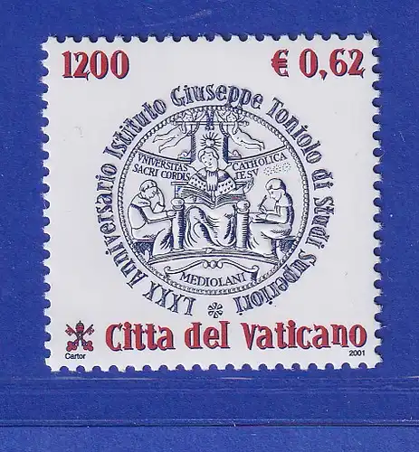 Vatikan 2001 Mi.-Nr. 1393 Sondermarke ** 80 Jahre Institut Giuseppe Toniolo