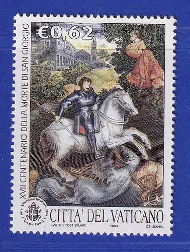 Vatikan 2003 Mi.-Nr. 1458 Sondermarke ** 1700. Todestag des heiligen Georg