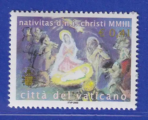 Vatikan 2003 Mi.-Nr. 1468 Sondermarke ** Weihnachten 