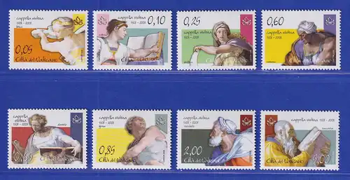 Vatikan 2008 Mi.-Nr. 1603-1610 Satz kpl. ** Michelangelo-Fresken 