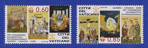 Vatikan 2008 Mi.-Nr. 1614-1615 Satz kpl. ** Eucharistischer Weltkongress
