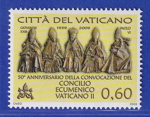 Vatikan 2009 Mi.-Nr. 1658 Sondermarke ** Bronzestatuen von Päpsten