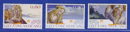 Vatikan 2010 Mi.-Nr. 1661-1663 Satz kpl. ** Sandro Botticelli