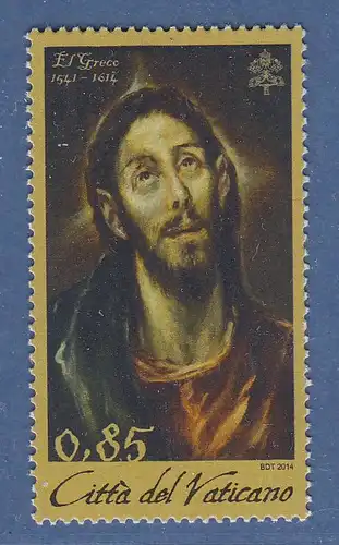 Vatikan 2014 Mi.-Nr. 1806 Sonderrmarke ** El Greco (spanischer Maler) Christus