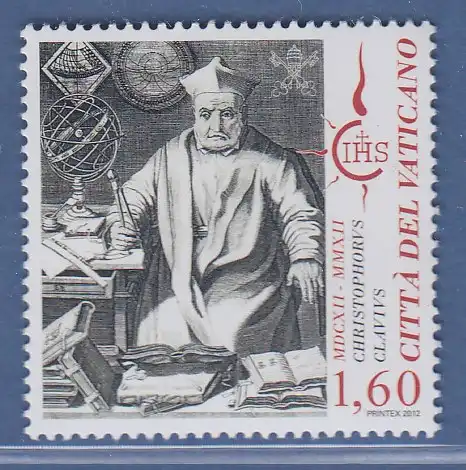 Vatikan 2012 Mi.-Nr. 1732 Sondermarke ** Christopherus Clavius