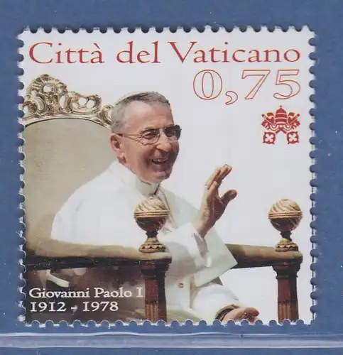 Vatikan 2012 Mi.-Nr. 1744 Sondermarke ** 100. Geburtstag von Papst Paul I.