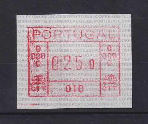 Portugal Frama-ATM Aut.-Nr.010 Wert 025,0 postfrisch **