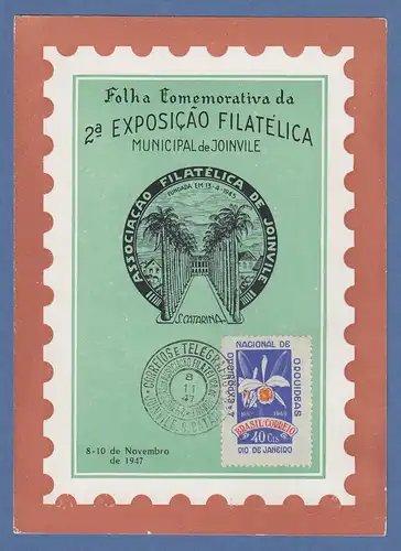Brasilien 1947 Folhinha Comemorativa 2° exposicao filatélica Joinville