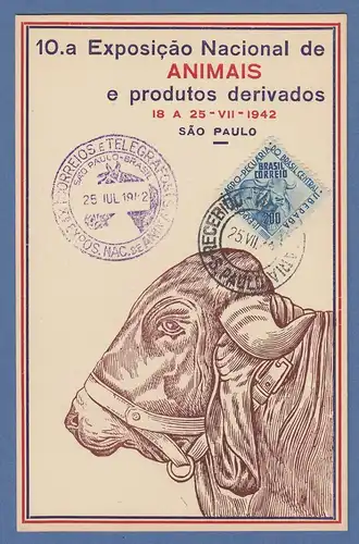 Brasil 1942 Folhinha  10° exposicao de animais e produtos derivados Sao Paulo