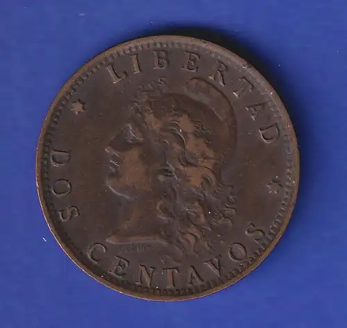 Argentinien Kursmünze 2 Centavos 1890
