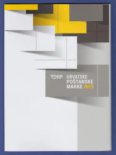 Hrvatska / Kroatien offiz. Briefmarken-Jahrbuch der Post 2015 kpl. bestückt **