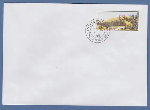 Zypern Amiel-ATM 1999 Mi-Nr. 3 Wert 0,11 auf blanco-FDC