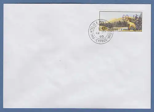 Zypern Amiel-ATM 1999 Mi-Nr. 3 Wert 0,16 auf blanco-FDC
