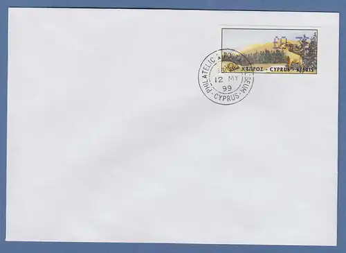 Zypern Amiel-ATM 1999 Mi-Nr. 3 Wert 0,36 auf blanco-FDC