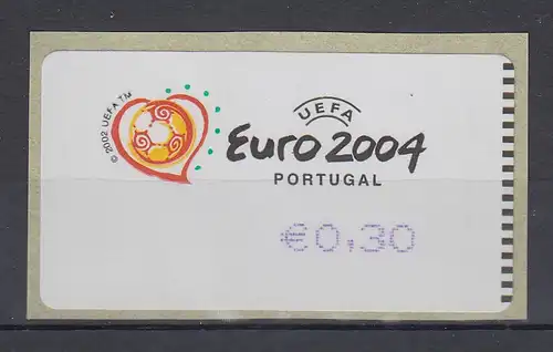 Portugal 2003 ATM Fußball EM Euro 2004 Mi-Nr. 42.1. Z1 ATM 0,30 **